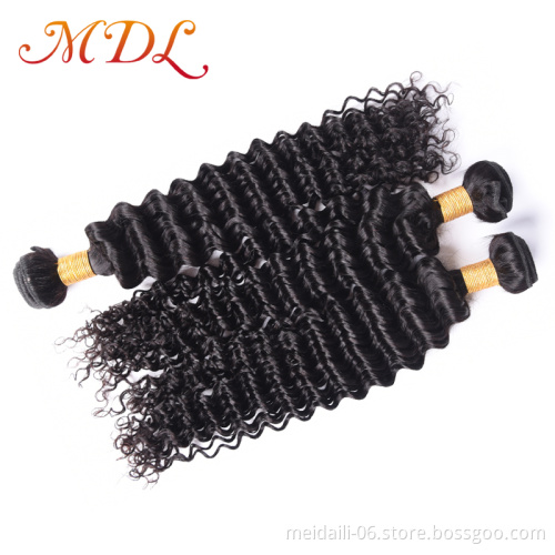 Brazilian wholesale raw weave bundles human hair pieces for black women virgin deep wave